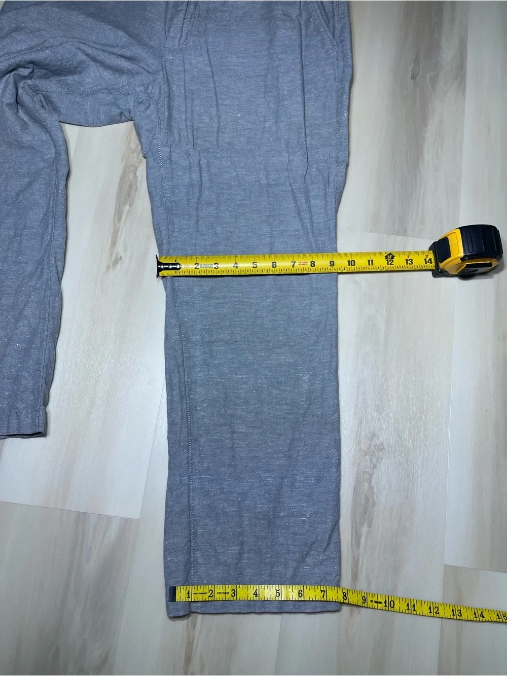 Banana Republic Linen Blend Chino Men’s Sz 35X30 Grey Kentfield Straight Leg